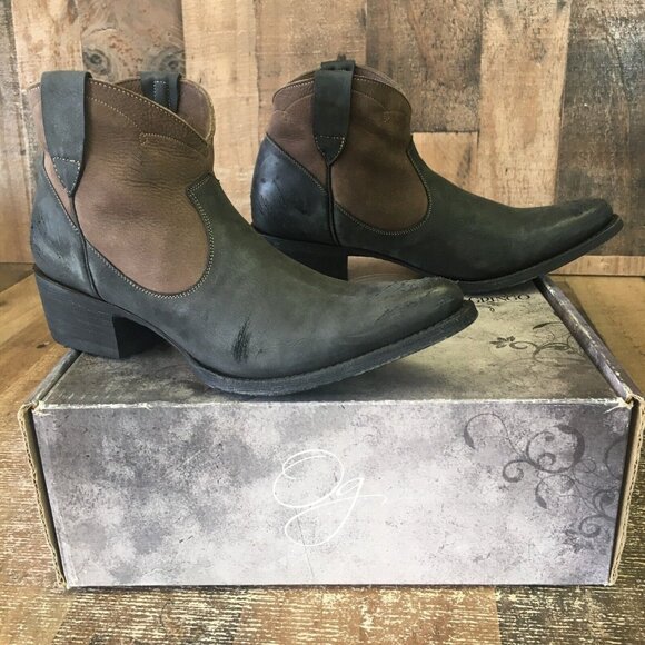 Old Gringo OGBL1883-3 Carmina Ankle Cowboy Boots Womens 7 B - Picture 1 of 12